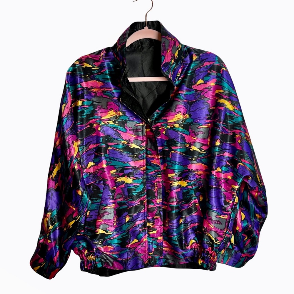 Vintage abstract 1988 Seoul Olympic bomber jacket